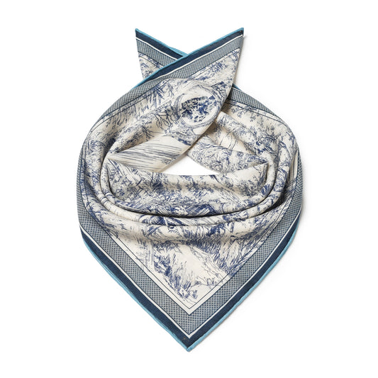 GENTSCARF Silk-Wool Men's Square Scarf