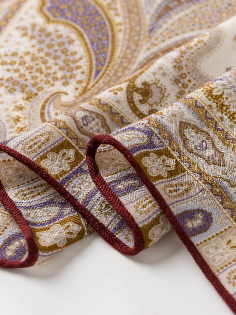 Gentscarf 70% Wool 30% Mulberry Men’s Silk Square Scarf 65×65cm
