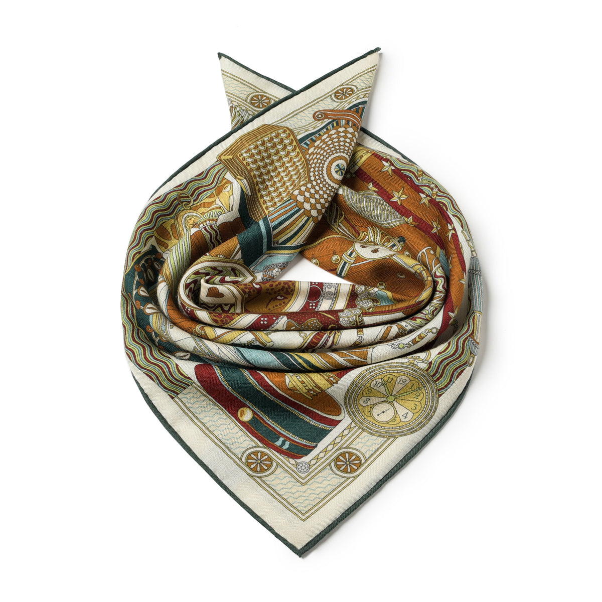 Men's Silk-Wool Square Scarf