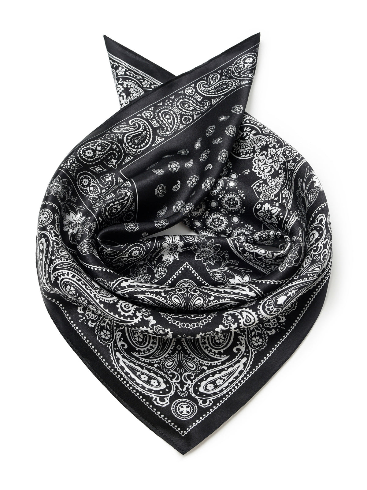 Gentscarf 100% Mulberry Silk Bandana Scarf 53×53cm