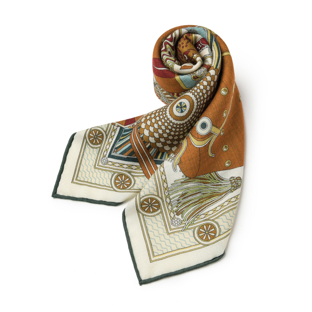 Men's Silk-Wool Square Scarf