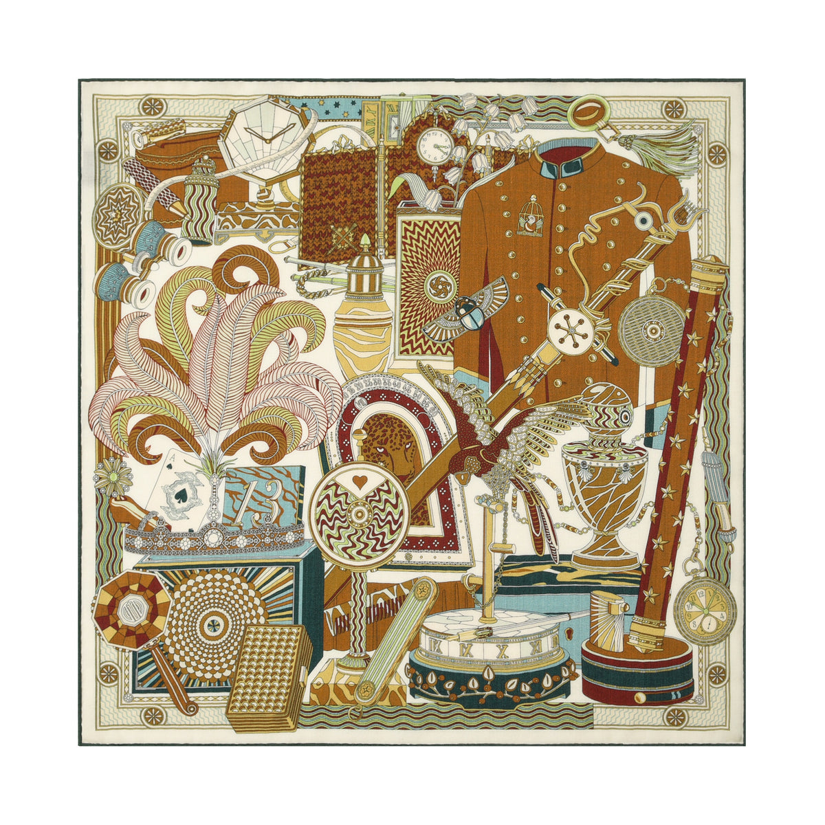 Men's Silk-Wool Square Scarf