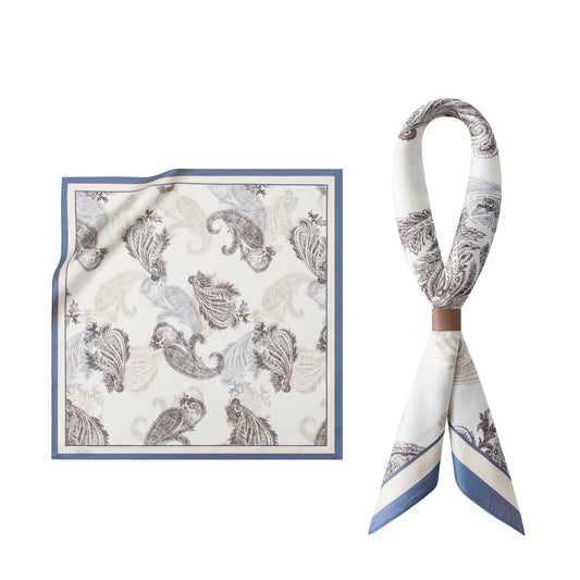 GENTSCARF 100% Mulberry Silk Men's Square Scarf