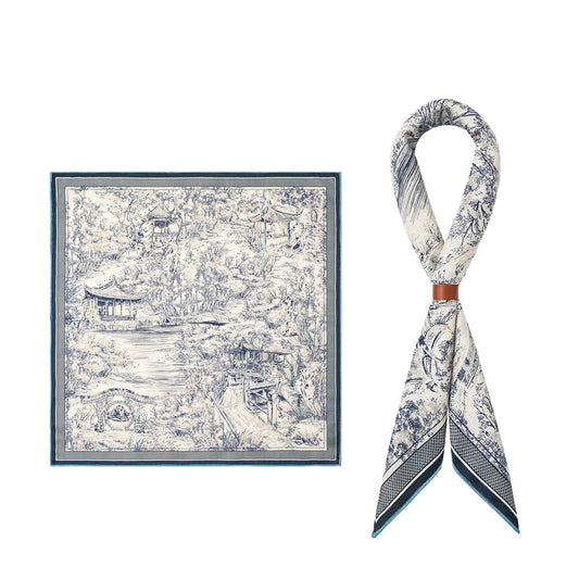 GENTSCARF Silk-Wool Men's Square Scarf