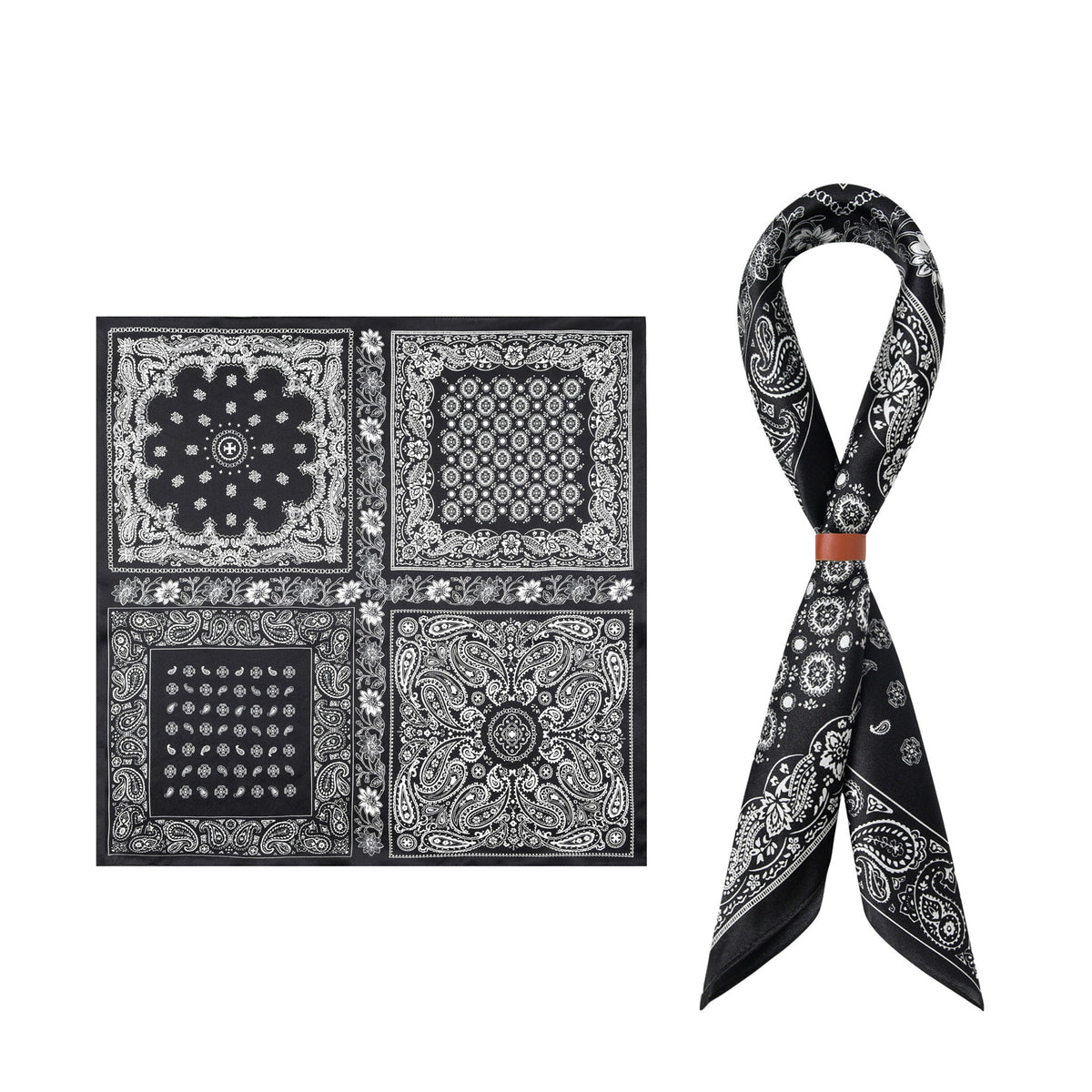 Gentscarf 100% Mulberry Silk Bandana Scarf 53×53cm