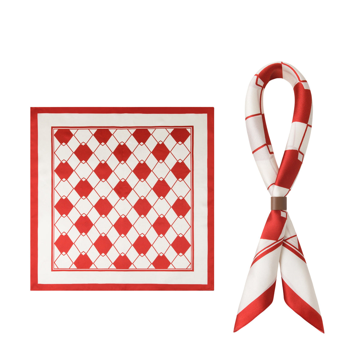 Gentscarf 100% Mulberry Silk Square Scarf 53×53cm