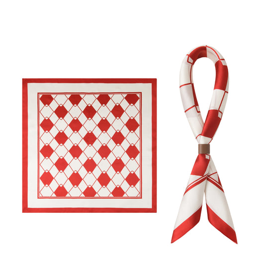 Gentscarf 100% Mulberry Silk Square Scarf 53×53cm