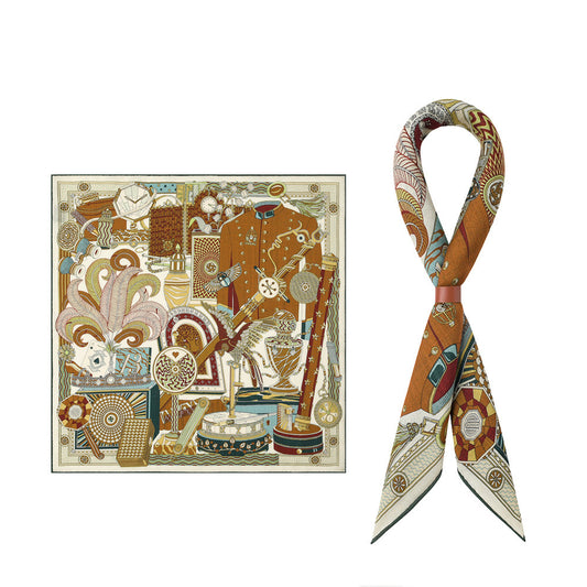 Men's Silk-Wool Square Scarf